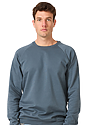 Unisex Organic Raglan Crew Neck Sweatshirt PACIFIC BLUE Front