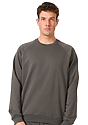 Unisex Organic Raglan Crew Neck Sweatshirt SLATE Front