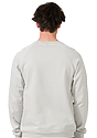 Unisex Organic Raglan Crew Neck Sweatshirt STONE Back