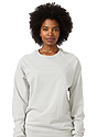 Unisex Organic Raglan Crew Neck Sweatshirt STONE Front2