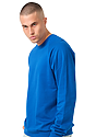 Unisex Organic Raglan Crew Neck Sweatshirt NAUTICAL BLUE Side