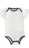 Infant Organic One Piece Contrast Binding  Front