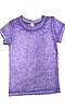 Youth Burnout Wash Short Sleeve Girls Tee HEATHER PURPLE Front2