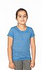 Youth Burnout Wash Short Sleeve Girls Tee HEATHER ROYAL Front