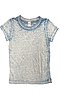 Youth Burnout Wash Short Sleeve Girls Tee HEATHER ROYAL Front2