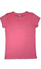 Youth Burnout Wash Short Sleeve Girls Tee NEON PINK Front