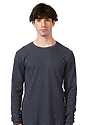 Unisex Blend Long Sleeve Thermal HEATHER INDIGO 1