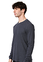 Unisex Blend Long Sleeve Thermal HEATHER INDIGO 2