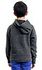 Youth Triblend Fleece Pullover Hoodie TRI ONYX Back