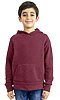 Youth Triblend Fleece Pullover Hoodie TRI BURGUNDY Front