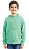 Youth Triblend Fleece Pullover Hoodie TRI KELLY Front