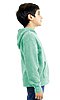 Youth Triblend Fleece Pullover Hoodie TRI KELLY Side