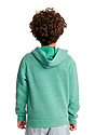 Youth Triblend Fleece Pullover Hoodie TRI KELLY Back