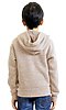 Youth Triblend Fleece Pullover Hoodie TRI OATMEAL Back