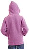 Youth Triblend Fleece Pullover Hoodie TRI PURPLE Back