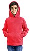 Youth Triblend Fleece Pullover Hoodie TRI RED Front