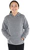 Youth Triblend Fleece Pullover Hoodie TRI VINTAGE GREY Front3