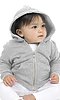 Infant Triblend Fleece Zip Hoodie TRI ASH Front