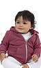 Infant Triblend Fleece Zip Hoodie TRI BURGUNDY Front