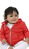 Infant Triblend Fleece Zip Hoodie TRI RED Front