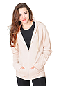 Unisex Triblend Fleece Zip Hoodie TRI OATMEAL Front2