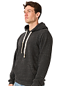 Unisex Triblend Fleece Pullover Hoodie TRI ONYX Side