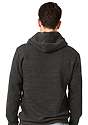 Unisex Triblend Fleece Pullover Hoodie TRI ONYX Back