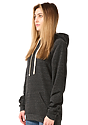 Unisex Triblend Fleece Pullover Hoodie TRI ONYX Side2