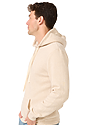 Unisex Triblend Fleece Pullover Hoodie TRI OATMEAL Back