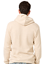 Unisex Triblend Fleece Pullover Hoodie TRI OATMEAL Back
