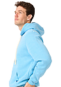Unisex Triblend Fleece Pullover Hoodie TRI POOL Back