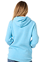 Unisex Triblend Fleece Pullover Hoodie TRI POOL Back2