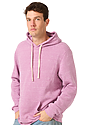 Unisex Triblend Fleece Pullover Hoodie TRI PURPLE Front