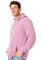 Unisex Triblend Fleece Pullover Hoodie TRI PURPLE Back