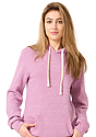 Unisex Triblend Fleece Pullover Hoodie TRI PURPLE Front2