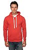 Unisex Triblend Fleece Pullover Hoodie TRI RED Front