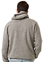 Unisex Triblend Fleece Pullover Hoodie TRI VINTAGE GREY Back