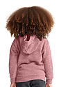 Toddler Triblend Fleece Pullover Hoodie TRI DESERT ROSE Back
