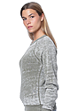 Unisex Burnout Triblend Raglan Crew Sweatshirt TRI ARMY Side