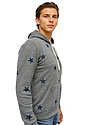 Unisex Triblend Pullover Star Hoody VNTG GRY STAR NAVY 2