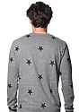 Unisex Triblend Crew Star Sweatshirt VTG GRY STAR BLACK 3