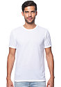 Unisex Poly Sublimation Tee WHITE Front