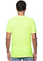Unisex Performance Poly Tee SAFETY YELLOW Back