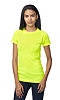 Unisex Performance Poly Tee SAFETY YELLOW Front2