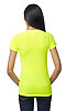 Unisex Performance Poly Tee SAFETY YELLOW Back2