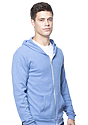 Unisex Thermal Full Zip Hoodie HEATHER ROYAL Front
