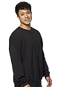 Unisex Fashion Fleece Oversize Crew Sweatshirt BLACK 2