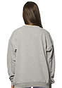 Unisex Fashion Fleece Oversize Crew Sweatshirt HEATHER GREY 3