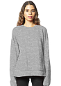 Unisex Fashion Fleece Oversize Crew Sweatshirt HEATHER GREY 1