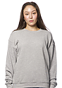 Unisex Fashion Fleece Oversize Crew Sweatshirt HEATHER GREY 1
